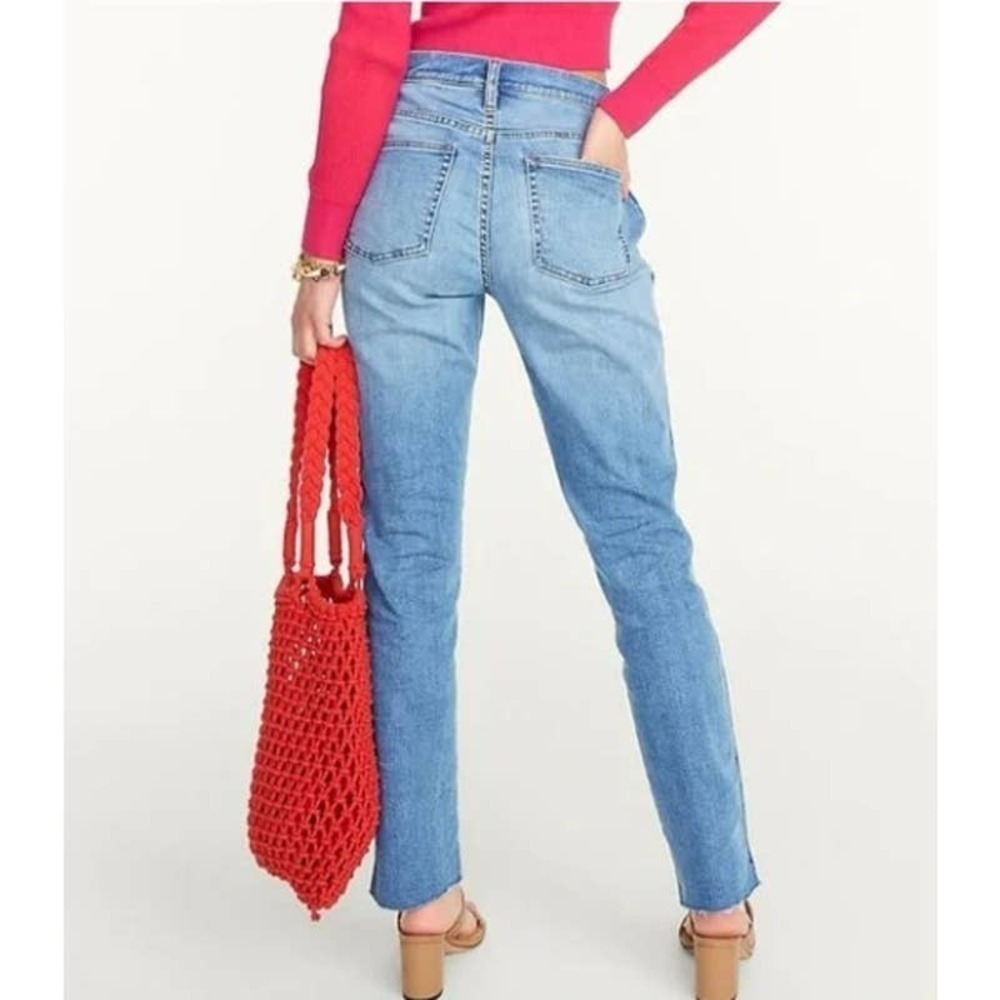 J. Crew 9" Vintage Slim-Straight Jeans in Blue Vista Wash Denim BH765 Sz 34 - Picture 3 of 16
